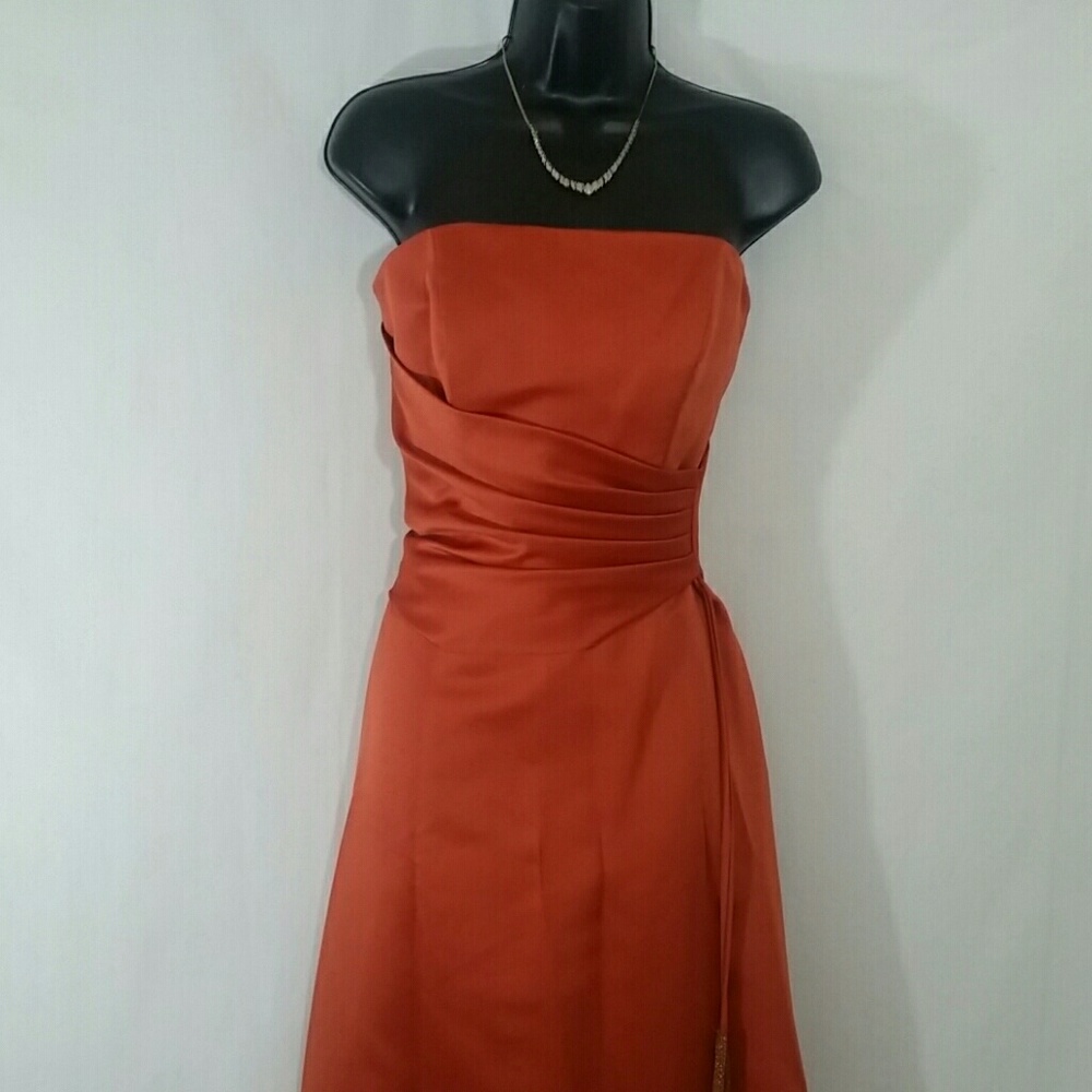 ALFRED ANGELO NWT'S Burnt Orange Prom Dress Size 6